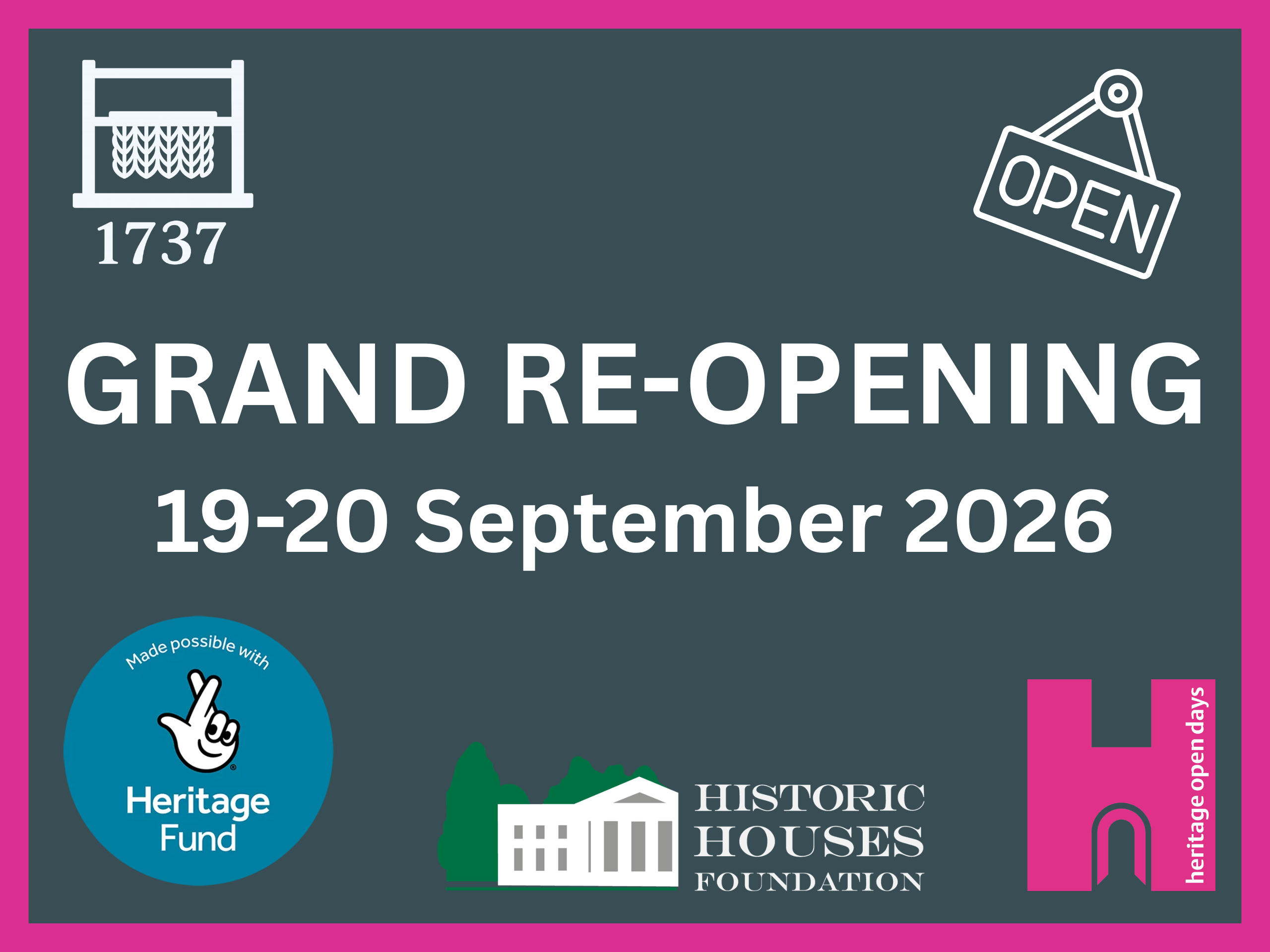Grand Reopening Weekend: Join Us for Heritage Open Days, 19–20 September